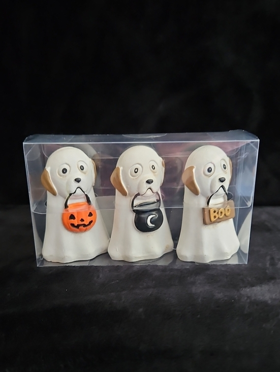 Other - Halloween Dog Ghost Treat Trio  Figurines